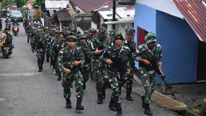 Tingkatkan Ketahanan Fisik, Prajurit Kodaeral IX Jalani Latihan Hanmars