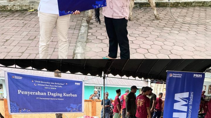 PNM Tebar Syukur, Salurkan Hewan Kurban ke Warga Desa
