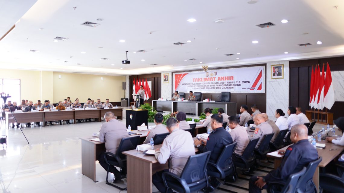 Kapolda Maluku: Kepercayaan Publik Adalah Modal Utama Polri, Audit Kinerja Jadi Instrumen Transformasi Pelayanan