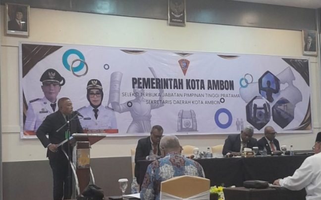 Calon Sekot Ambon Nomor Urut Tiga Tawarkan Solusi Kongkrit Pembenahan Pemerintahan