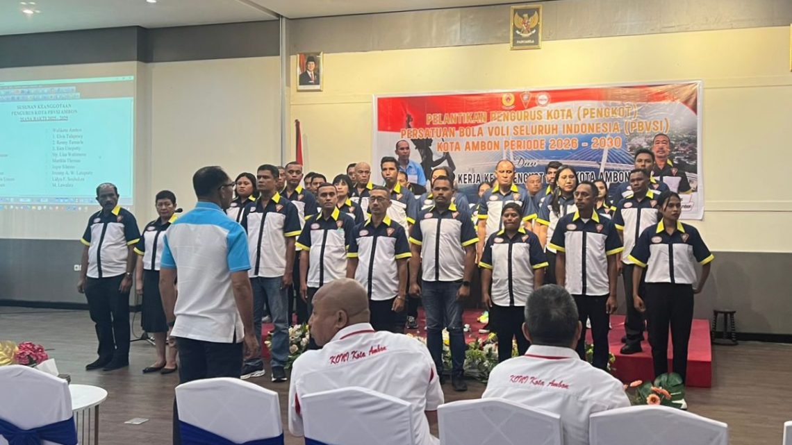 Kepengurusan PBVSI Kota Ambon Resmi Dilantik, Siap Kembalikan Kejayaan Voli Ambon