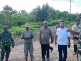 DANREM 151/BINAIYA Tinjau Lahan Pembangunan Yonif TP di SBT