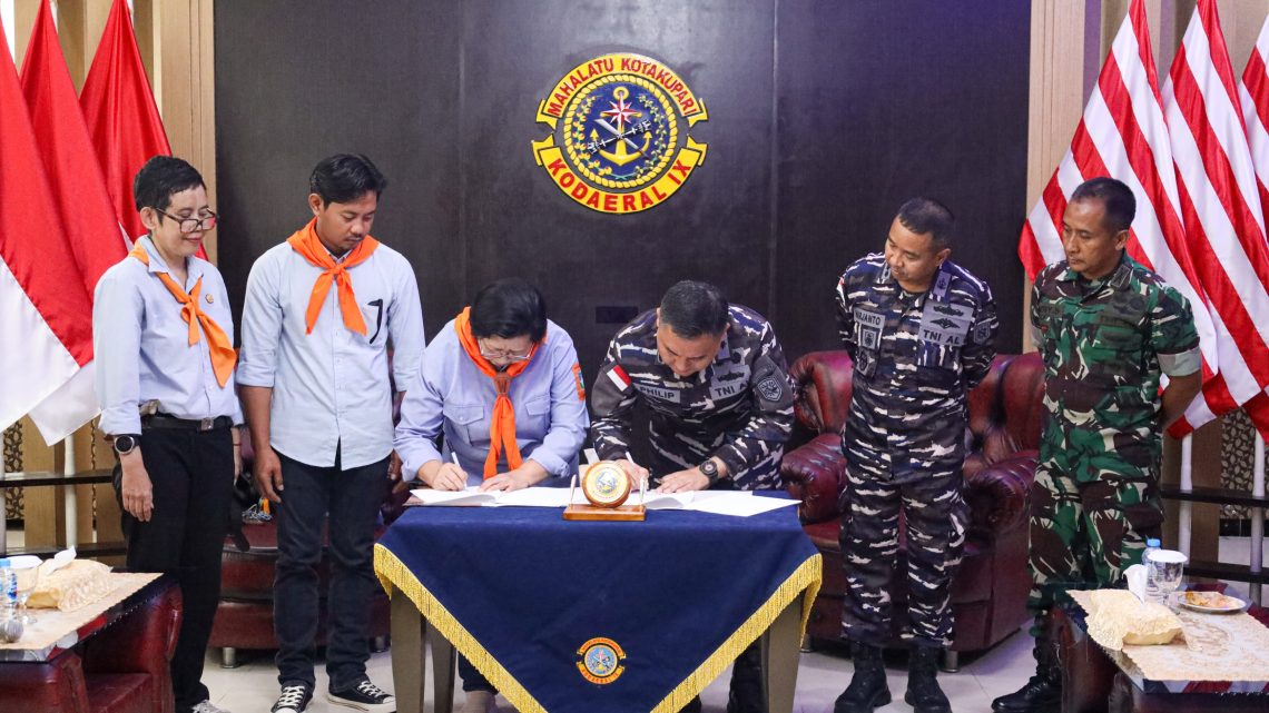 Kolaborasi Kodaeral IX dan Yayasan WANADRI Bersinergi Jaga Lingkungan di Pesisir Maluku