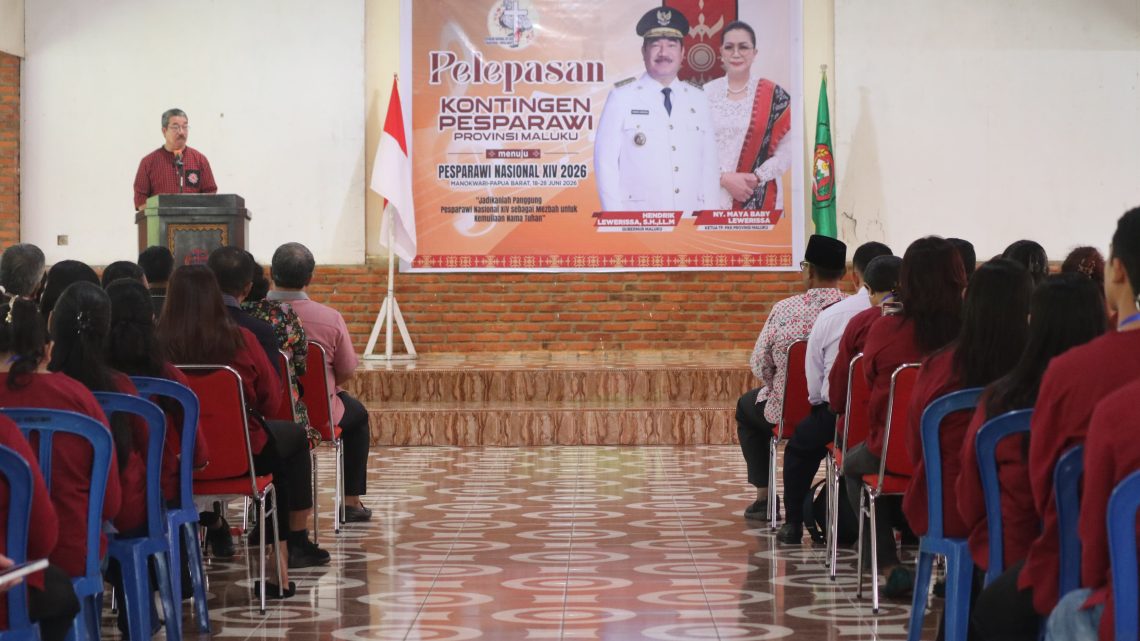 Gubernur Maluku Lepas Kontingen Pesparawi Maluku ke Ajang Nasional