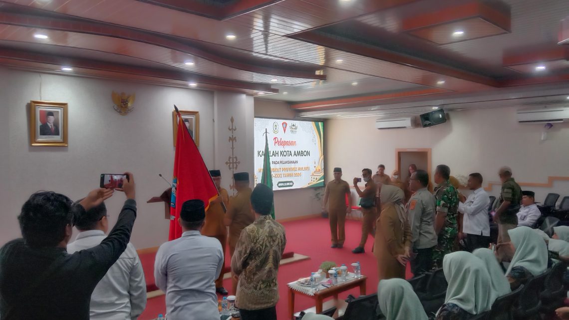 Wali Kota Ambon Lepas Kafilah MTQ XXXI Provinsi Maluku 2026