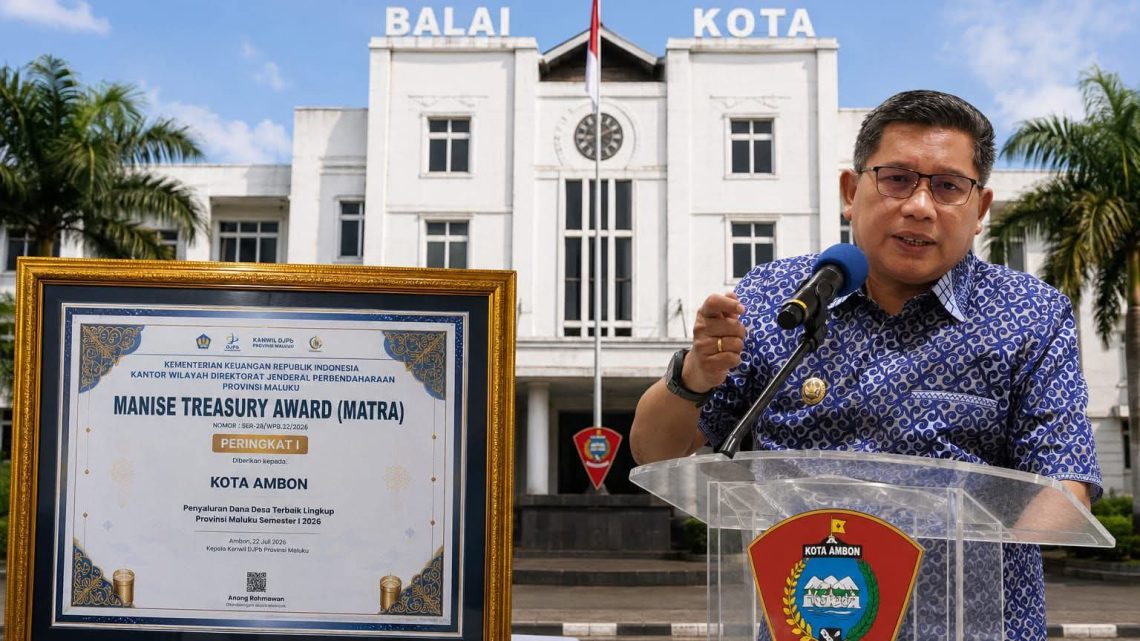 Kota Ambon Raih Peringkat I Manise Treasury Award, Terbaik dalam Penyaluran Dana Desa