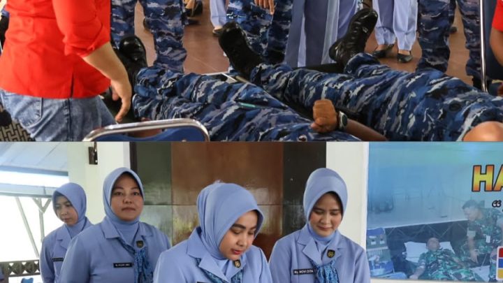 Jelang Hari Bakti TNI Angkatan Udara ke 79, Lanud Pattimura Gelar Donor Darah 