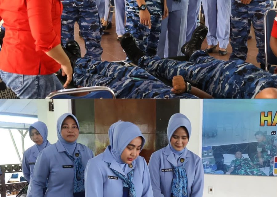 Jelang Hari Bakti TNI Angkatan Udara ke 79, Lanud Pattimura Gelar Donor Darah 