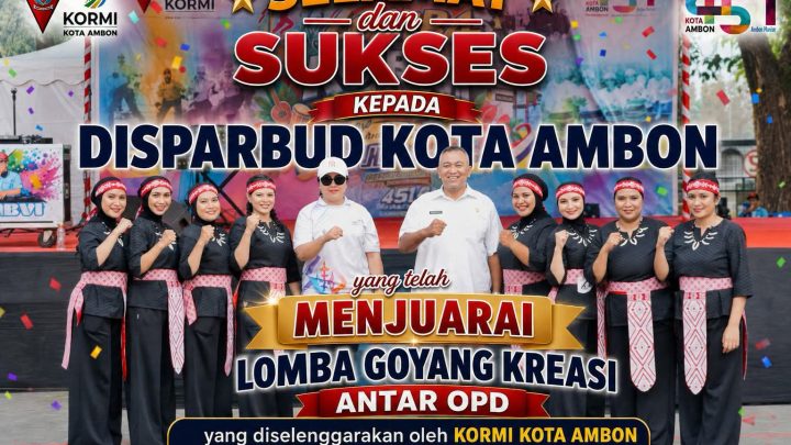 Tampil Memukau dan Raih Skor Tertinggi, Disparbud Ambon Raih Juara I Goyang Kreasi