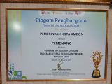 Pemkot Ambon Raih Penghargaan Financial Literacy Award 2026 dari OJK RI