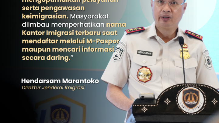 Ditjen Imigrasi Tata Ulang Kelembagaan, 32 Kantor Imigrasi Berganti Nomenklatur