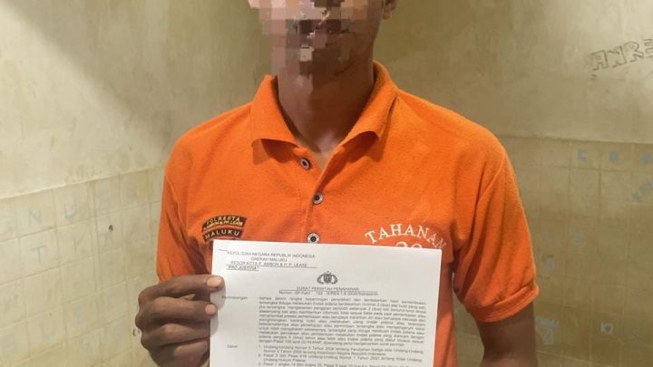 Diduga Curi Kalung Emas di Ambon, Anggota Biro Rena Polda Maluku Ditahan 