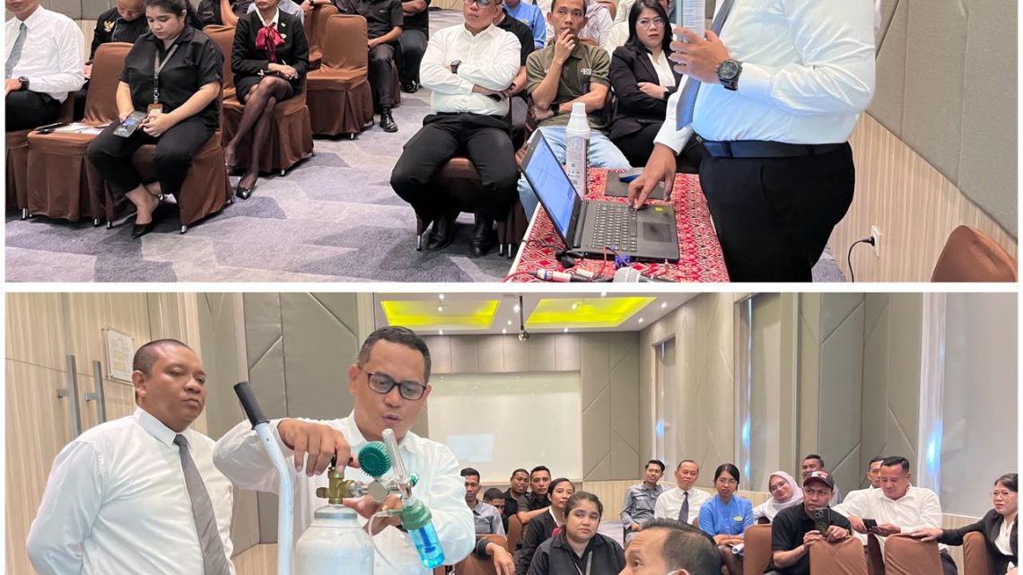 Hotel Santika Premiere Ambon Lakukan Training Pertolongan Pertama Penggunaan Oksigen 