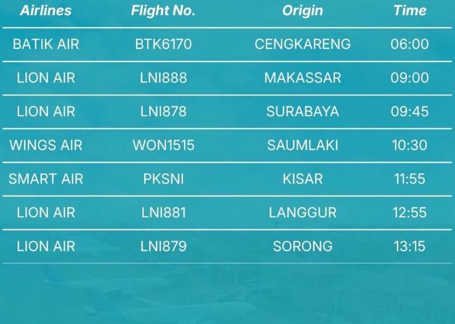 Update Dampak Kabut Asap Karhutla, Penerbangan di Bandara Pattimura Masih Tetap Berlanjut 